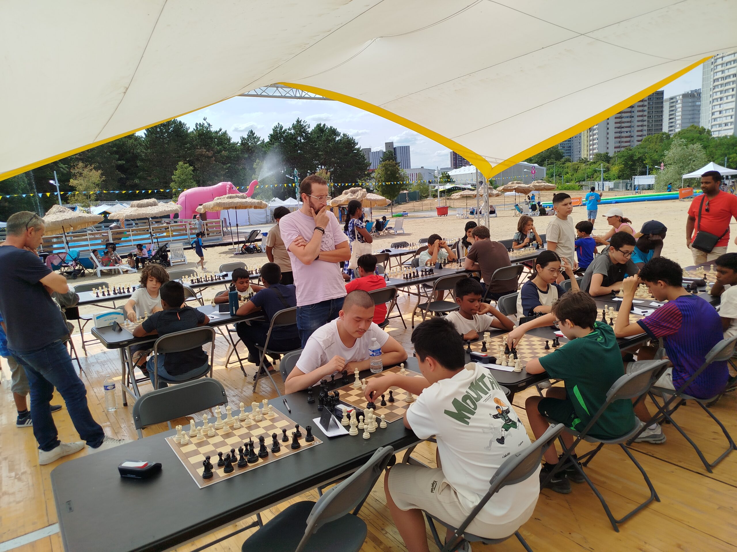Un premier tournoi d’échecs réussi à Bobigny Plage